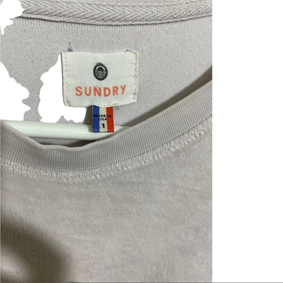 Sundry womens sweatshirt size 1 Small size zip pullover crew neck light - Picture 7 of 10